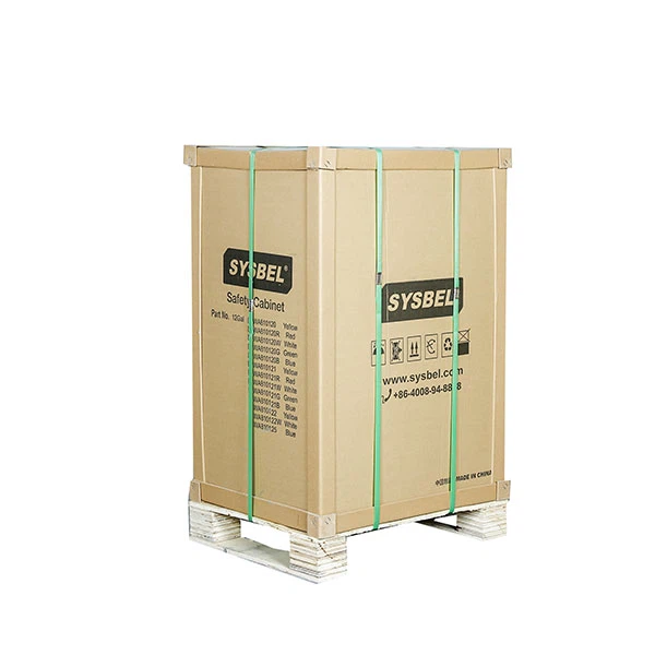 flammable cabinet's thick packaging