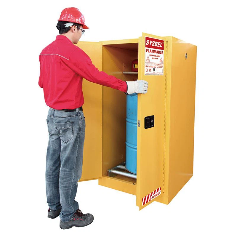 Drum storage flammable cabinet